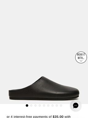 Steve Madden Black Leather Mules